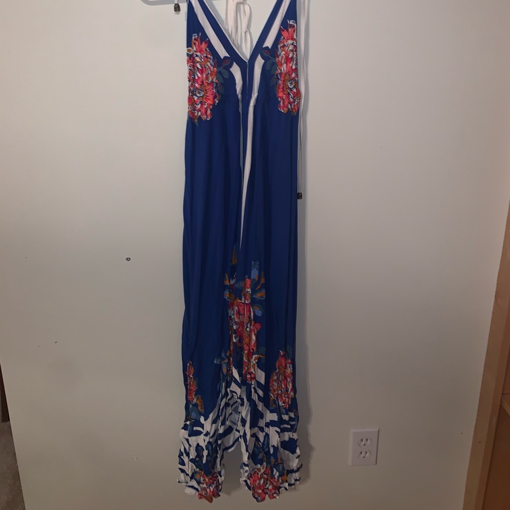 Blue floral dress